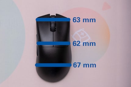 The Deathadder V3 Pro from the top
