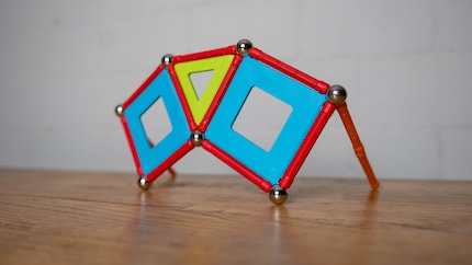 My flamboyant Geomag glasses.