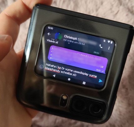 I messaggi brevi possono essere scritti in modo più o meno elegante sul display della visualizzazione rapida.