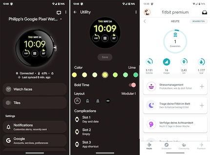 L'app del Pixel Watch sembra un po' povera se confrontata con quella dell'Apple Watch.