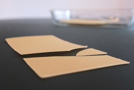 Le foglie di pasta si spezzano sempre così perfettamente...