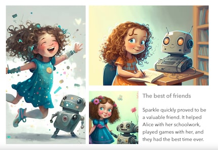 Alice and Sparkle was created with the help of two AIs.