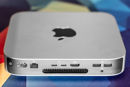 In the normal M2 version, the Mac Mini’s ports are rather spartan.