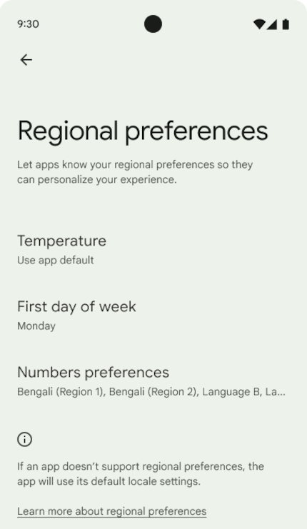 Preferenze regionali, indipendentemente dalla posizione geografica.