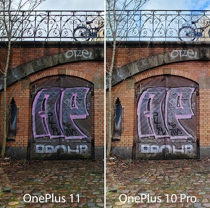 The OnePlus 11 vs. the OnePlus 10 Pro.