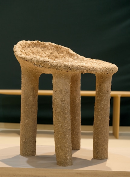 Un pezzo unico: lo sgabello «I'm not a waste» è realizzato con materiali di scarto dell'Atelier.