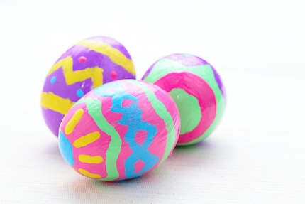 Uova dipinte per Pasqua.