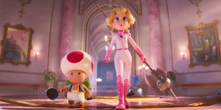 Toad e Peach si preparano per la grande guerra contro Bowser.