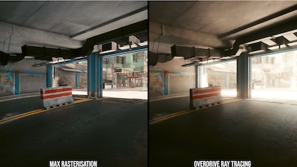 Modalità Psycho (sinistra) vs. Modalità Overdrive (destra).