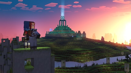 This beautiful block world is up for grabs in Minecraft Legends.