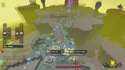The real-time strategy elements add variety to Piglin battles.