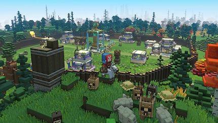 I really like the visuals in Minecraft Legends.