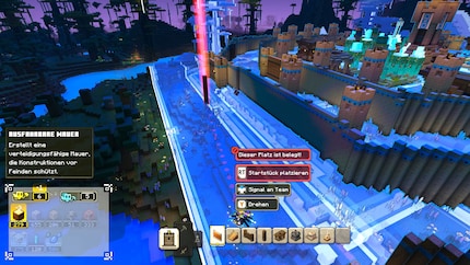 Within a short time, wonderful castles are created in PVP mode.