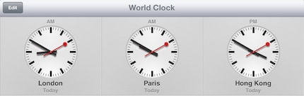 Looks suspiciously like the SBB station clock: the clock on iOS 6.