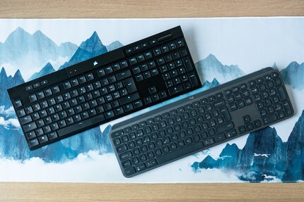 La Corsair K100 Air (sopra) non sostituirà la mia Logitech, che costa meno della metà.