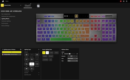 Nel software posso impostare l'illuminazione RGB, tra le altre cose. Ma lo strumento non è intuitivo.