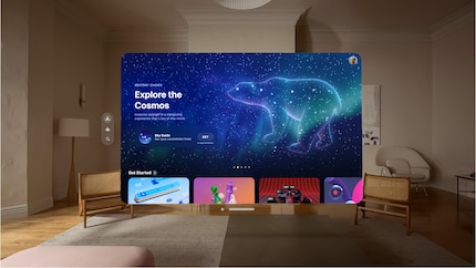 Il tuo ambiente arricchito da contenuti digitali: La realtà aumentata crea un'approssimazione di occhiali trasparenti tramite display.