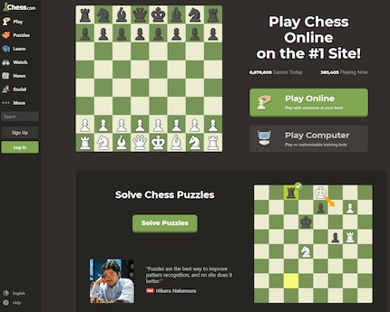 Chess.com è la più grande piattaforma di scacchi al mondo.