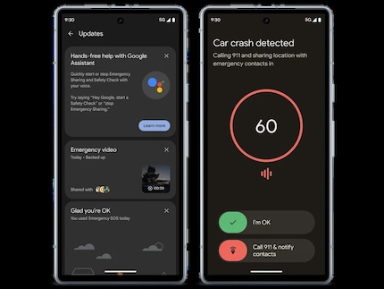 L'Assistente Google è integrato nelle funzioni di sicurezza.