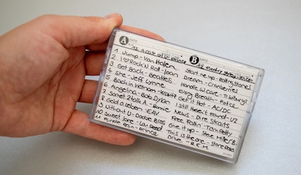I slacked when it came to design. Michelle put the names of the songs on the cover later on.