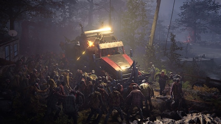 Shooting and driving are part of everyday zombie life in «Toxic Commando».
