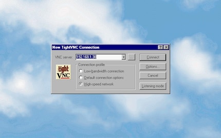 Con TightVNC posso portare un moderno computer Windows sul monitor a tubo catodico e controllarlo a distanza.