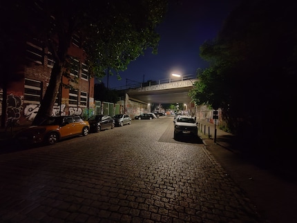 Ultra wide-angle camera, night mode.
