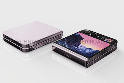 Il Samsung Galaxy Flip 5 può essere chiuso a filo secondo questa immagine.