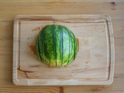 Thankfully, the third step is slicing it vertically.