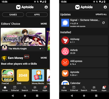 Mi piace Aptoide come alternativa al Google Play Store. L'offerta è ampia e con il root è possibile anche l'aggiornamento automatico delle app.