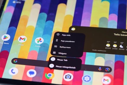 Quasi tutte le app offrono lo split screen in un pop-up.