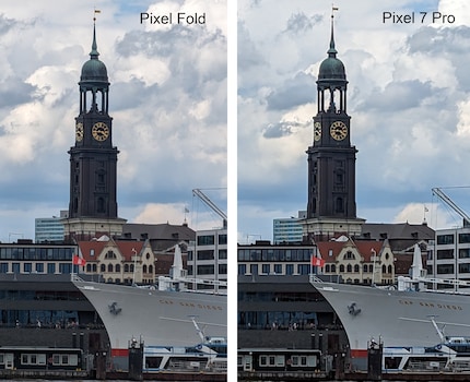 Lo zoom 5x a confronto con quello del Pixel 7 Pro.