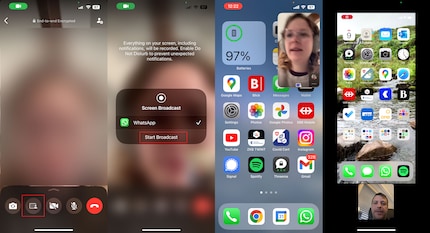 Su iOS, dopo l'avvio appare un breve conto alla rovescia.