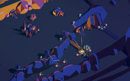 I nemici si dirigono verso il mio castello di notte. Qui i miei arcieri combattono gli invasori a distanza. I miei cavalieri fermano il nemico direttamente alle mura.