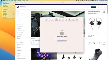 Safari apre il gestore di password (crittografato) solo se si conosce la password del Mac. Con altri browser è comunque possibile vedere alcuni dei servizi salvati senza password.
