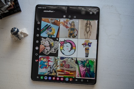 Il mio profilo Instagram è molto bello sul display grande.
