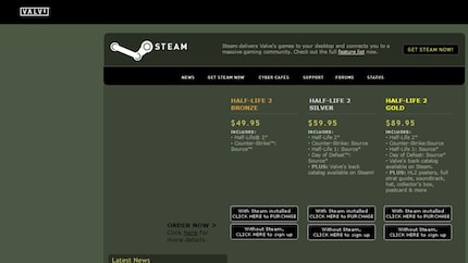 «Half-Life 2» è il primo gioco disponibile per l'acquisto su Steam.