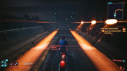 Dogtown è separata dal resto di Night City da una schermata di caricamento. Questa viene dissimulata come una «scansione di sicurezza» all’ingresso e all’uscita del distretto.