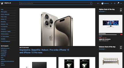 The new dark mode on Digitec