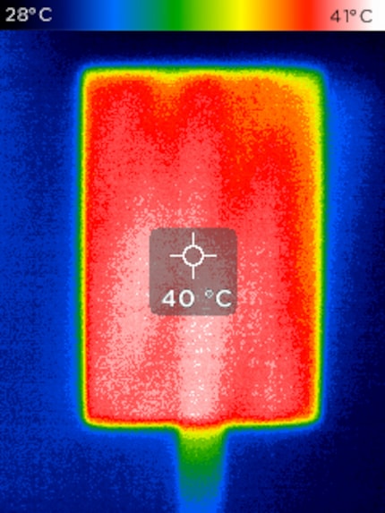 As with the X10 Pro, I measure higher temperatures on the outside of the Samsung T9 than on the inside.