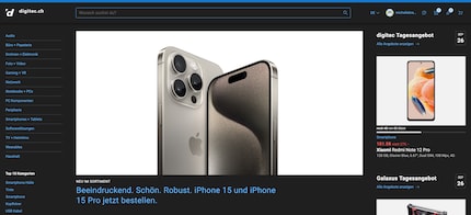 Ecco come appare il Dark Mode su Digitec.
