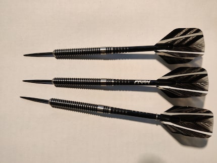 Le freccette in acciaio Winmau Blackout mi convincono per il raffinato design e la buona presa.