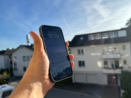 Anche se c’è molta luce puoi distinguere il contenuto del display.
