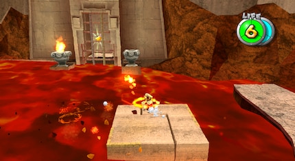 Anche in «Super Mario Galaxy» ho dovuto risolvere piccoli enigmi con il Fiore di fuoco.
