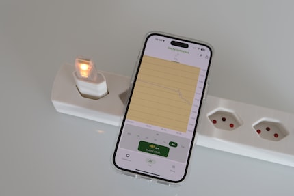 Nell'app «My Ambience», i dati del dispositivo Sensirion vengono visualizzati nel tempo.