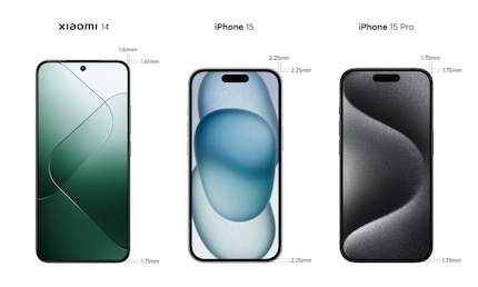 Come spesso accade con l'iPhone: Xiaomi dimostra qui di avere i bordi più sottili intorno allo schermo.