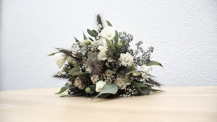 Il mio bouquet da sposa prima, fresco e vegeto.