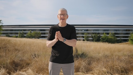 In altri keynote (qui dalla WWDC di giugno), Apple ha utilizzato la profondità di campo specificamente per separare la persona dallo sfondo. Ma questo funziona solo con fotocamere di grandi dimensioni.