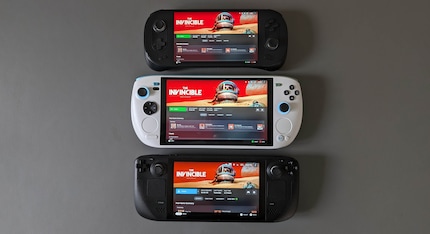 Lo Steam Deck ha un display pallido. L'Ayaneo 2 e l'Ayaneo KUN sono notevolmente più ricchi di contrasto.