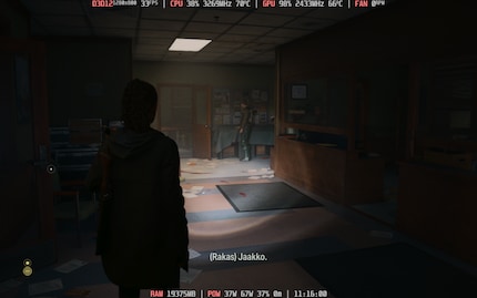 «Alan Wake 2» è troppo anche per il KUN. Il gioco funziona in modo ragionevolmente fluido solo con dettagli minimi e bassa risoluzione.